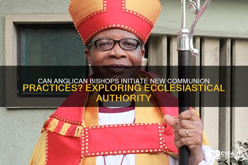 can an anglican bishop start a communion
