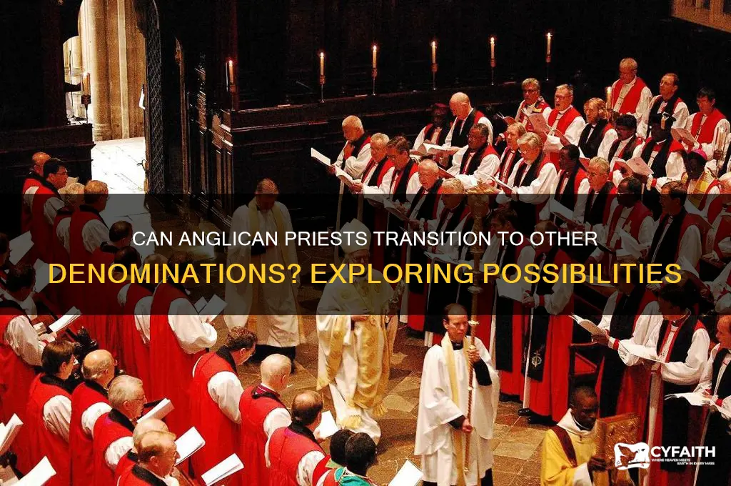 can an anglican priest join a different denomination