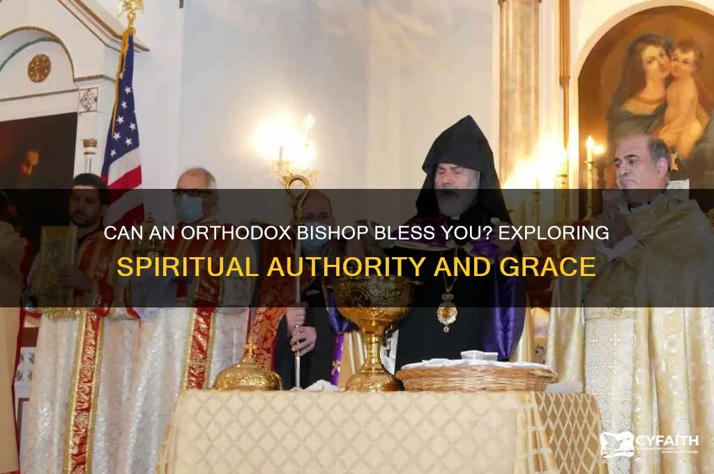 can an orthodox bishop bless you