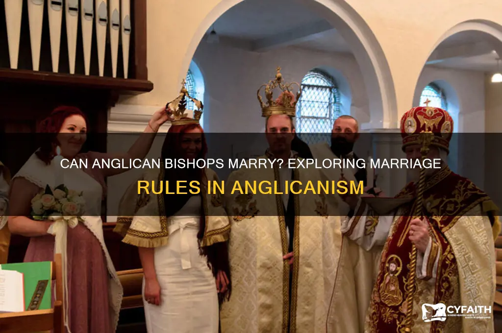 can anglican bishops get married