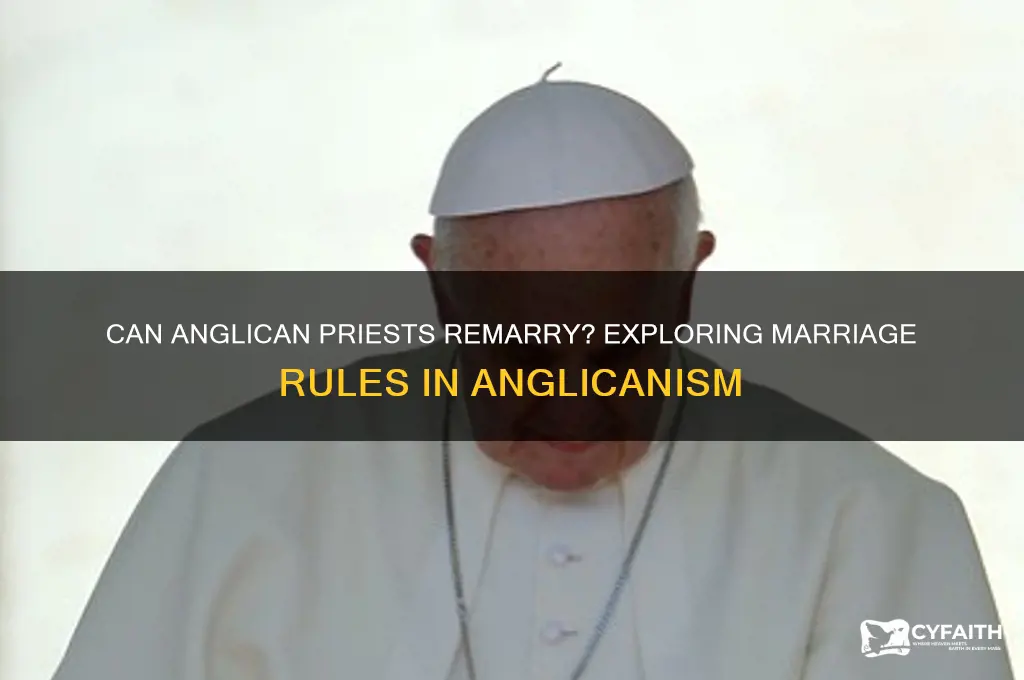 can anglican priests get remarried