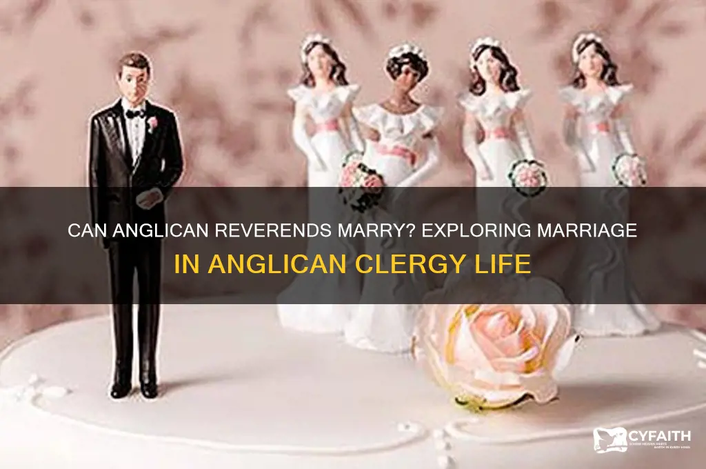 can anglican reverands get married