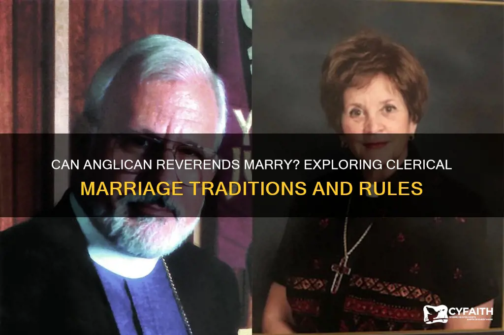 can anglican reverends marry
