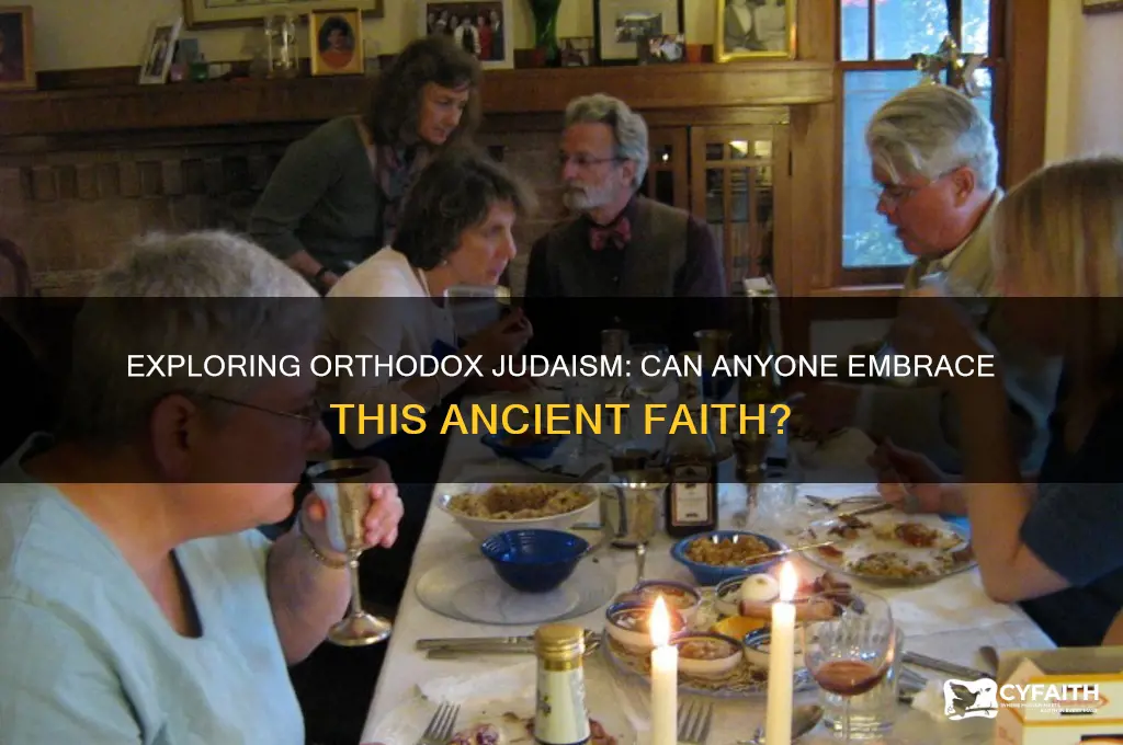 can anyone be an orthodox jew