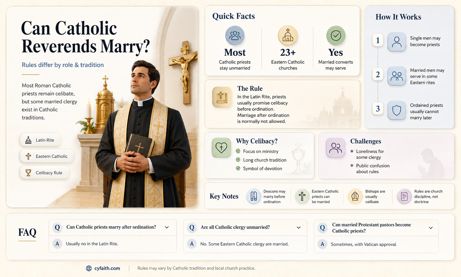 are catholic reverends allowed to marry