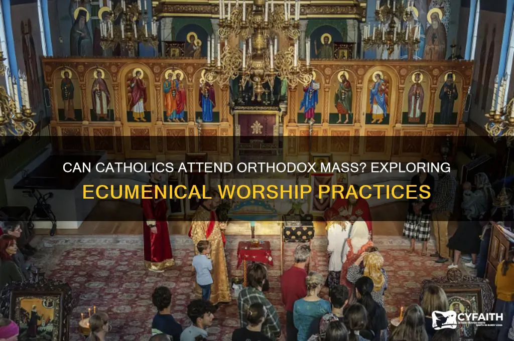 can catholics attend orthodox mass