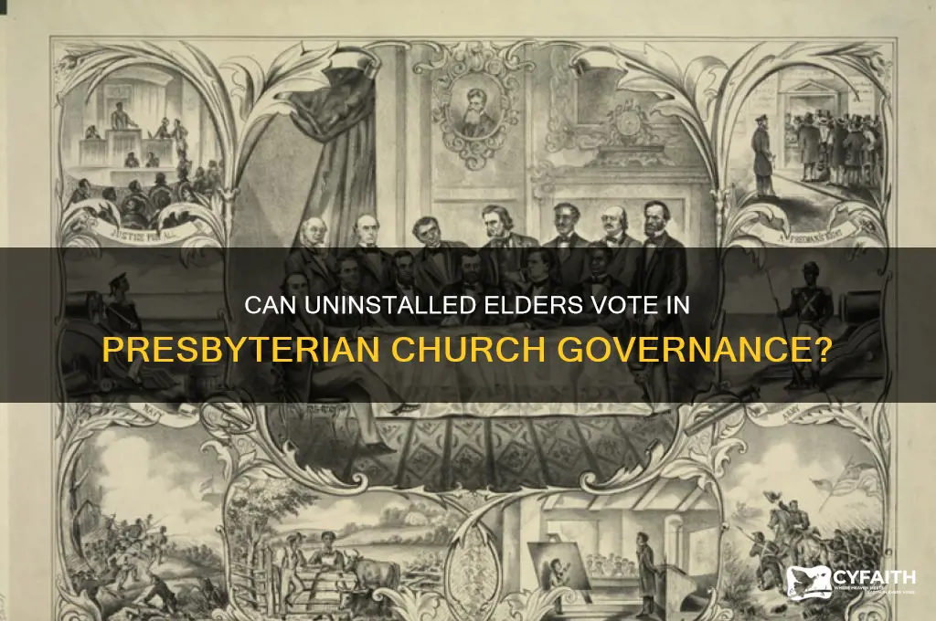 can elders vote in presbyterian churches before they are installed