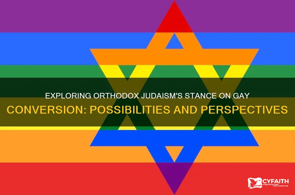 can gay people convert to orthodox judasim