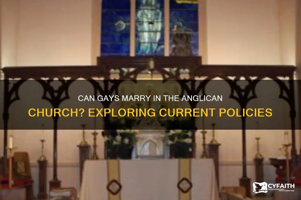 can gays get married in the anglican church