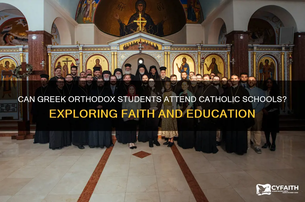 can greek orthodox attend catholic school
