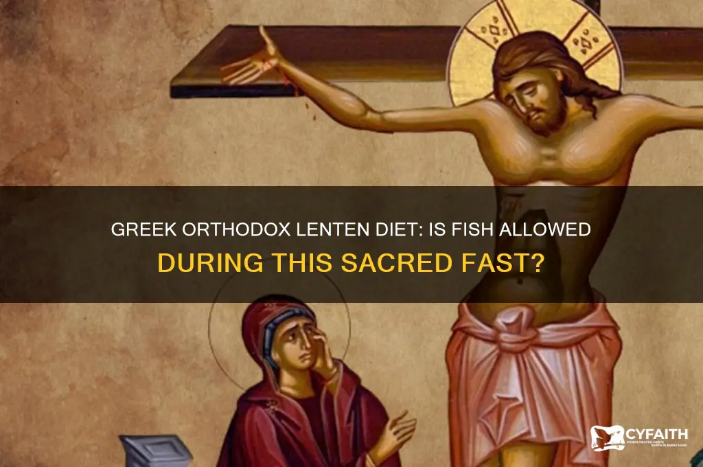 can greek orthodox eat fish during lent