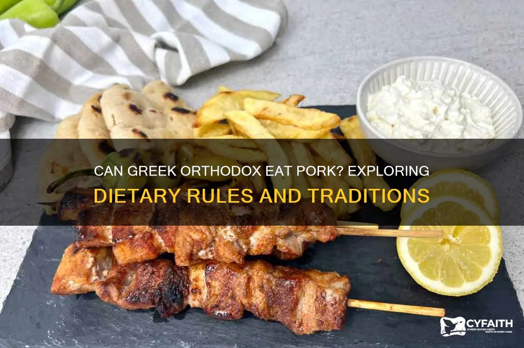 can greek orthodox eat pork