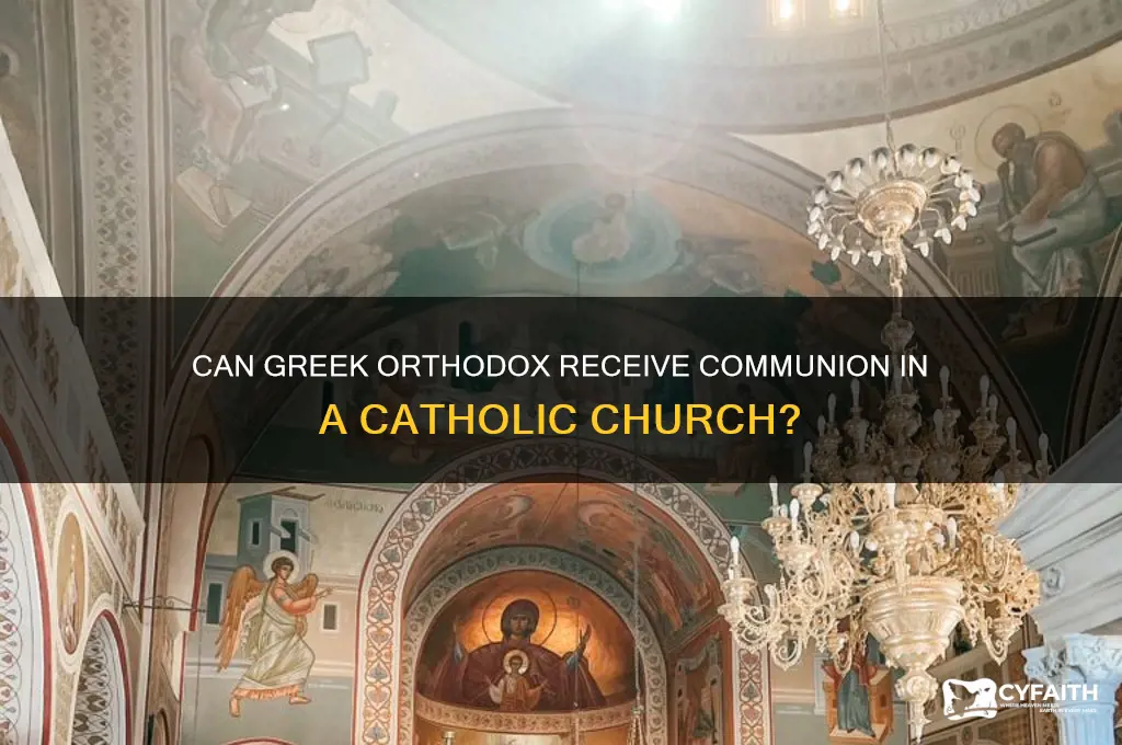 can greek orthodox get comunion from a cathloc church