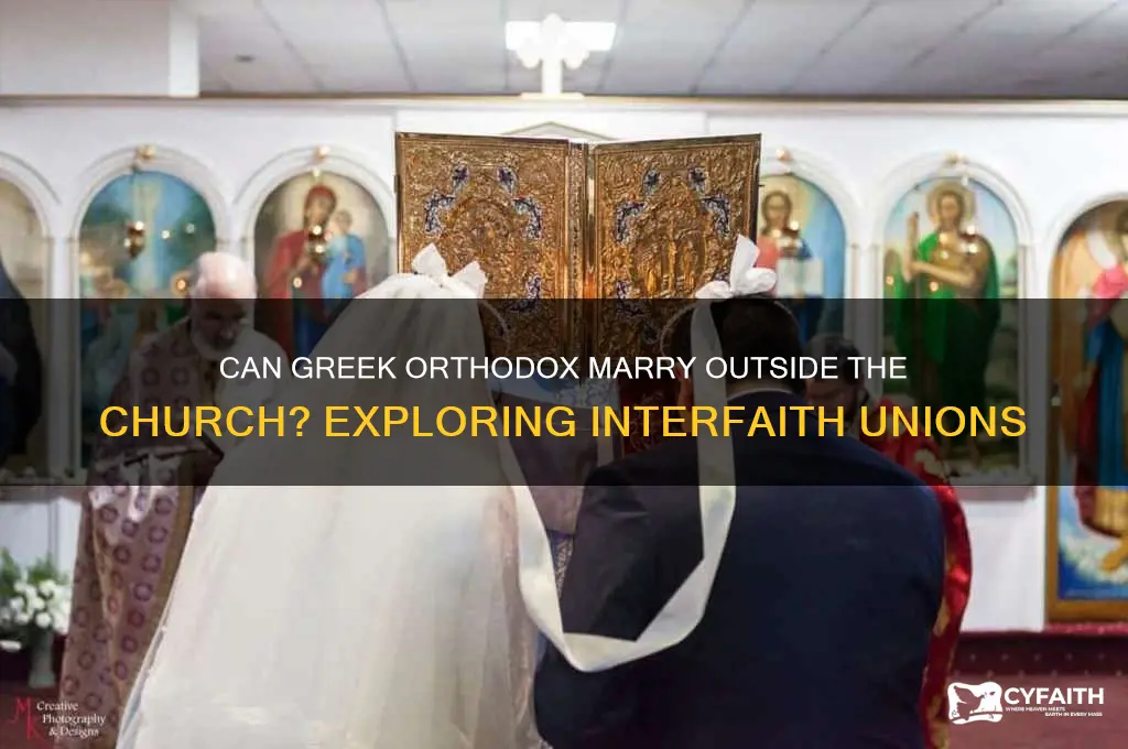 can greek orthodox marry outside church