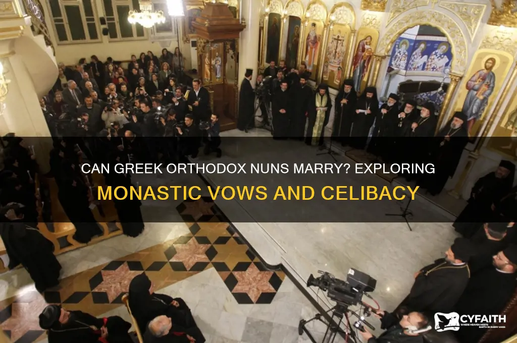 can greek orthodox nuns marry