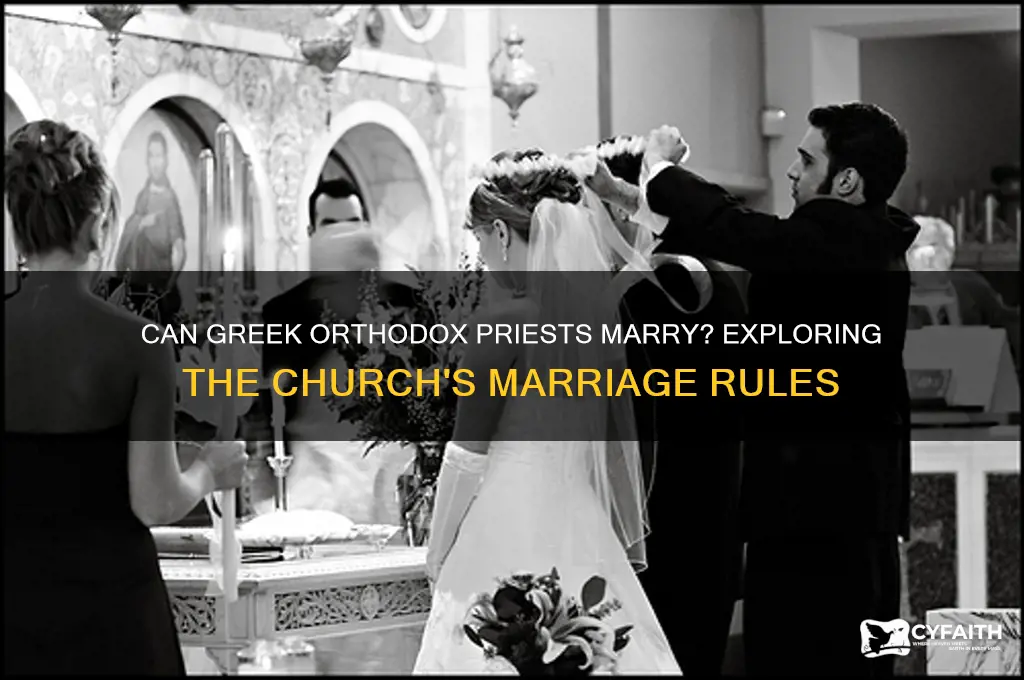 can greek orthodox priests marry