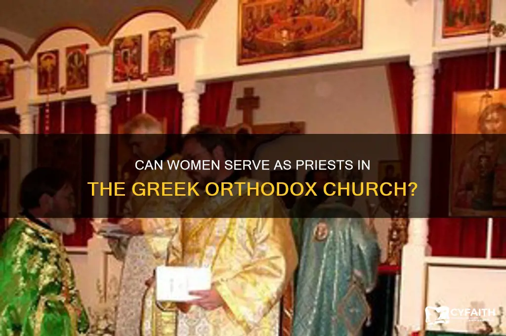 can i be a female priest greek orthodox
