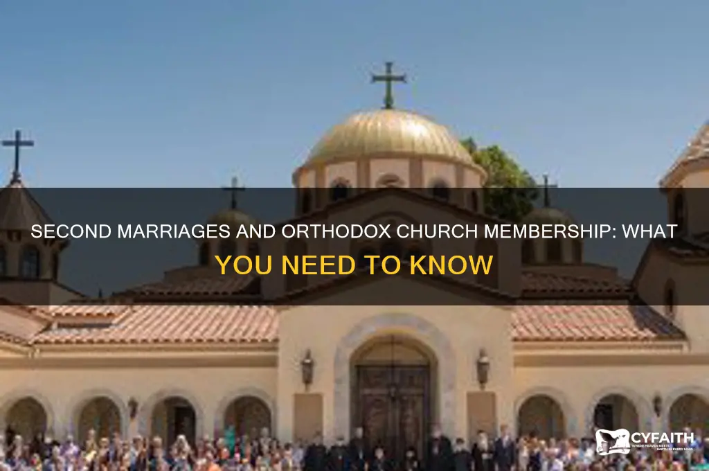 can i join orthodox xhurch on second marriage