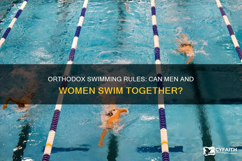 can men and women swim together orthodox