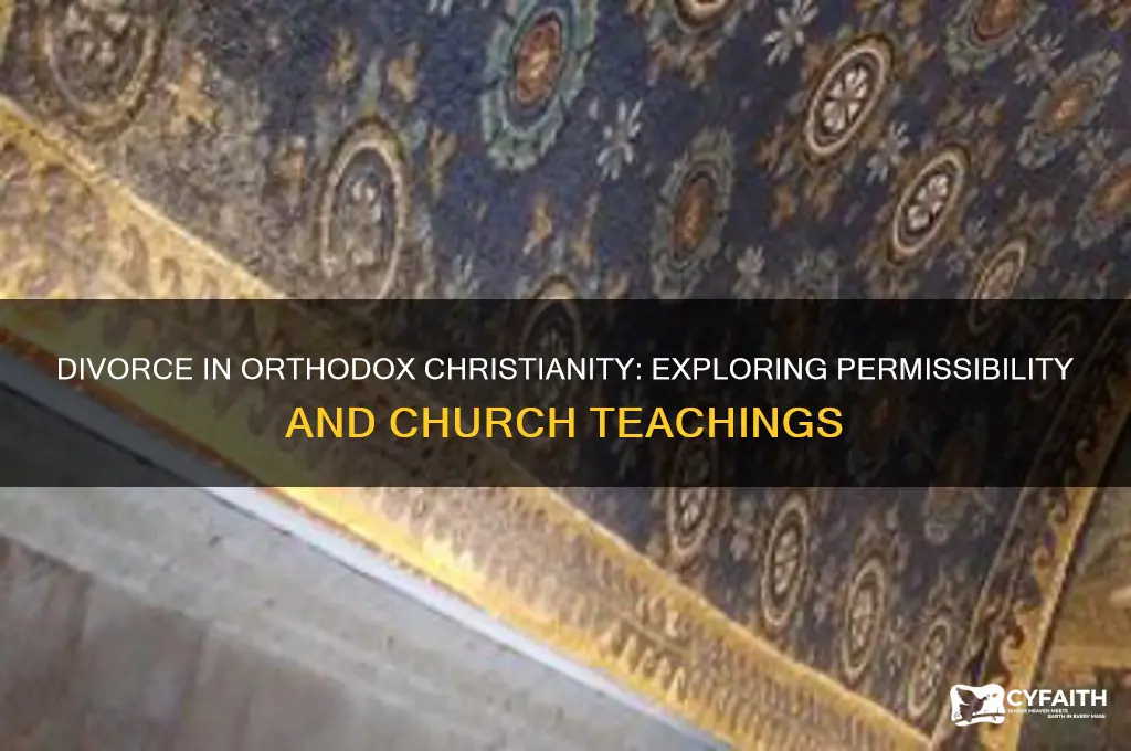 can orthodox christians divorce