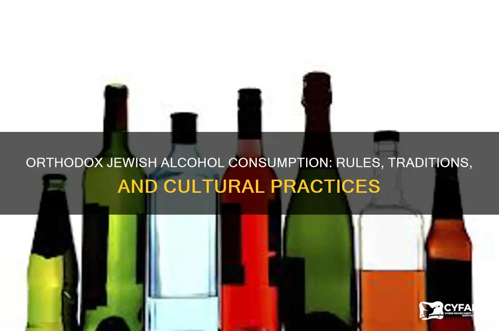 can orthodox jewish drink alcohol