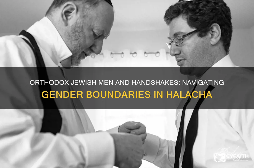 can orthodox jewish men shake women