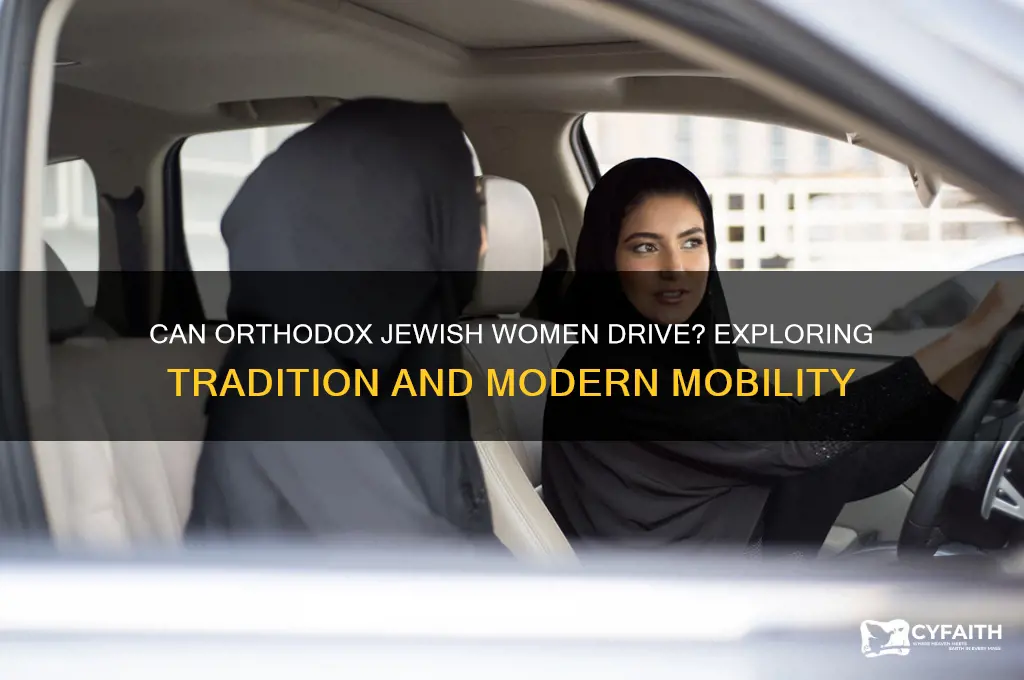 can orthodox jewish women drive