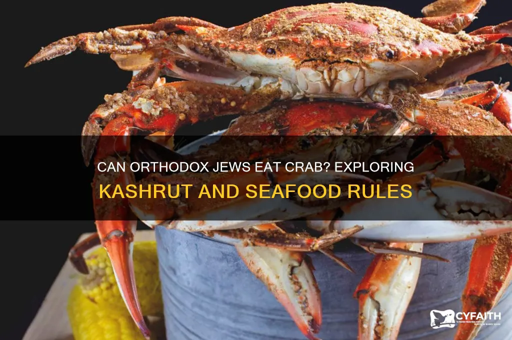 can orthodox jews eat crab