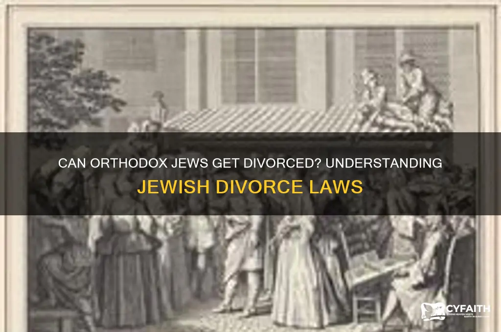 can orthodox jews get divorced