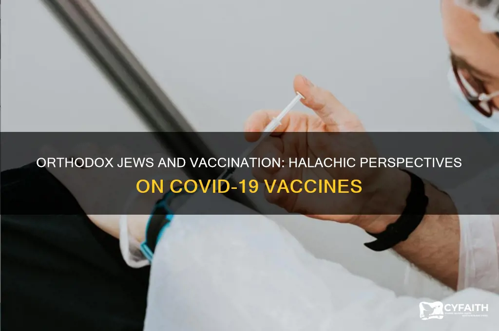 can orthodox jews get vaccinated