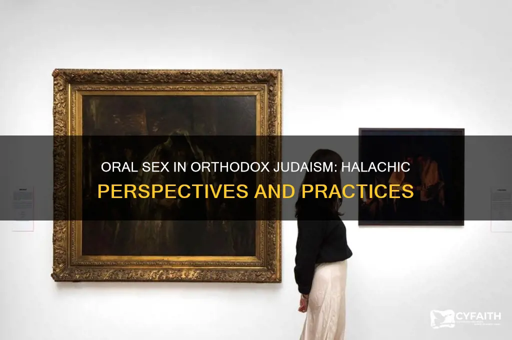 can orthodox jews have oral sex