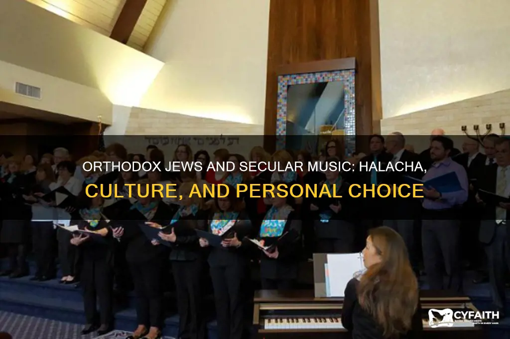 can orthodox jews listen to secular music