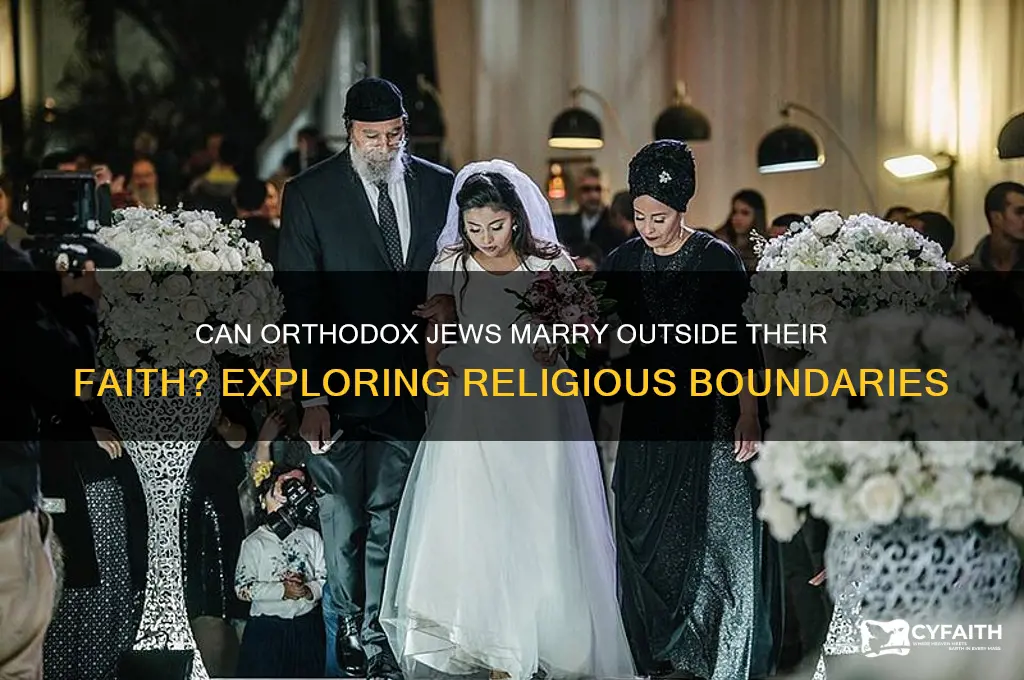 can orthodox jews marry outside their religion