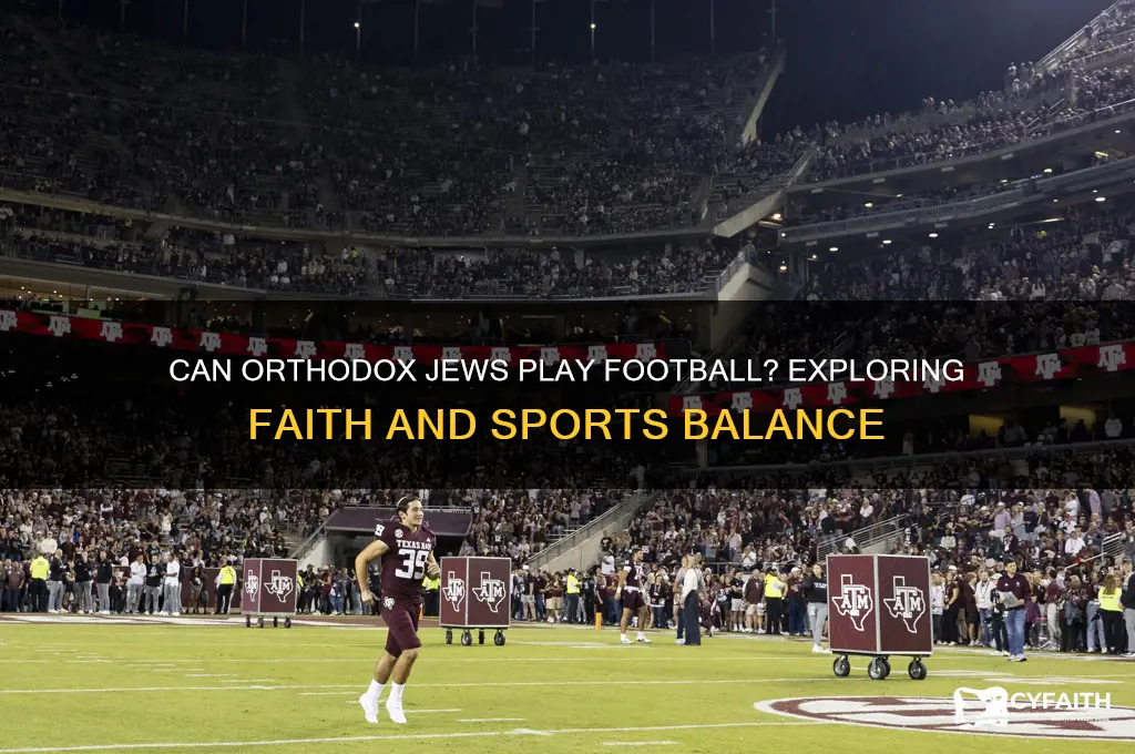 can orthodox jews play football