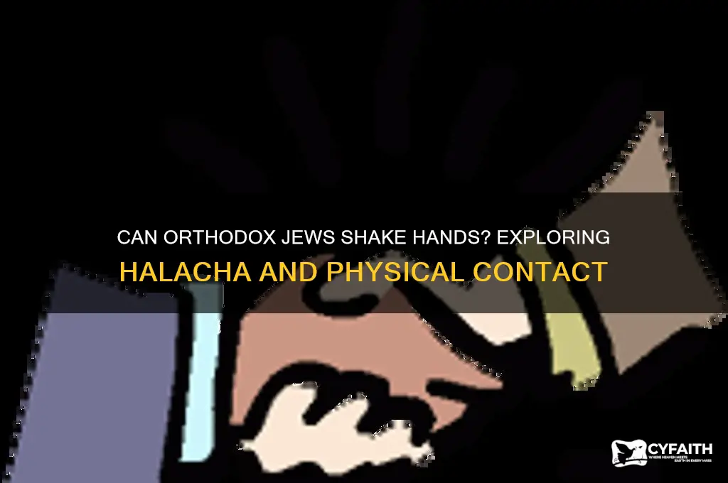 can orthodox jews shake hands