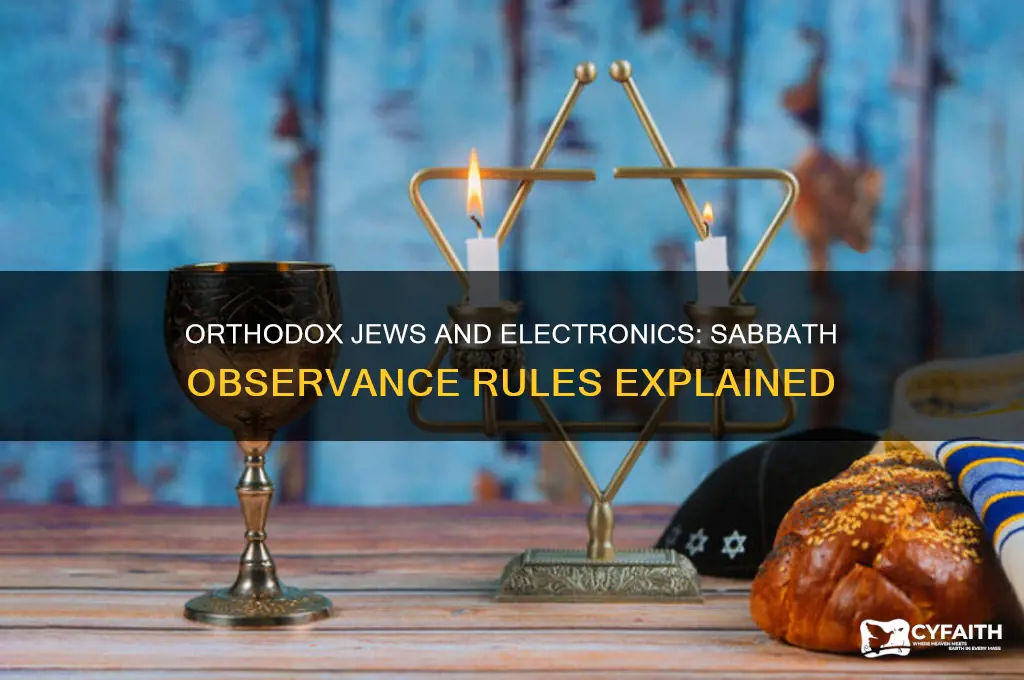 can orthodox jews use any electronics on sabbath