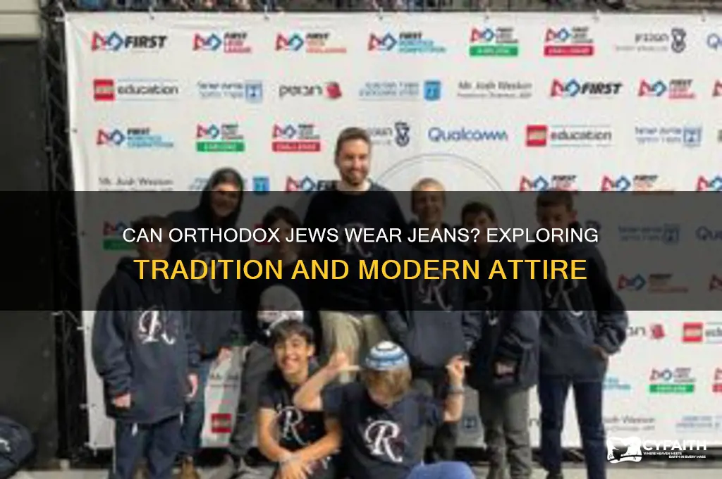 can orthodox jews wear jeans