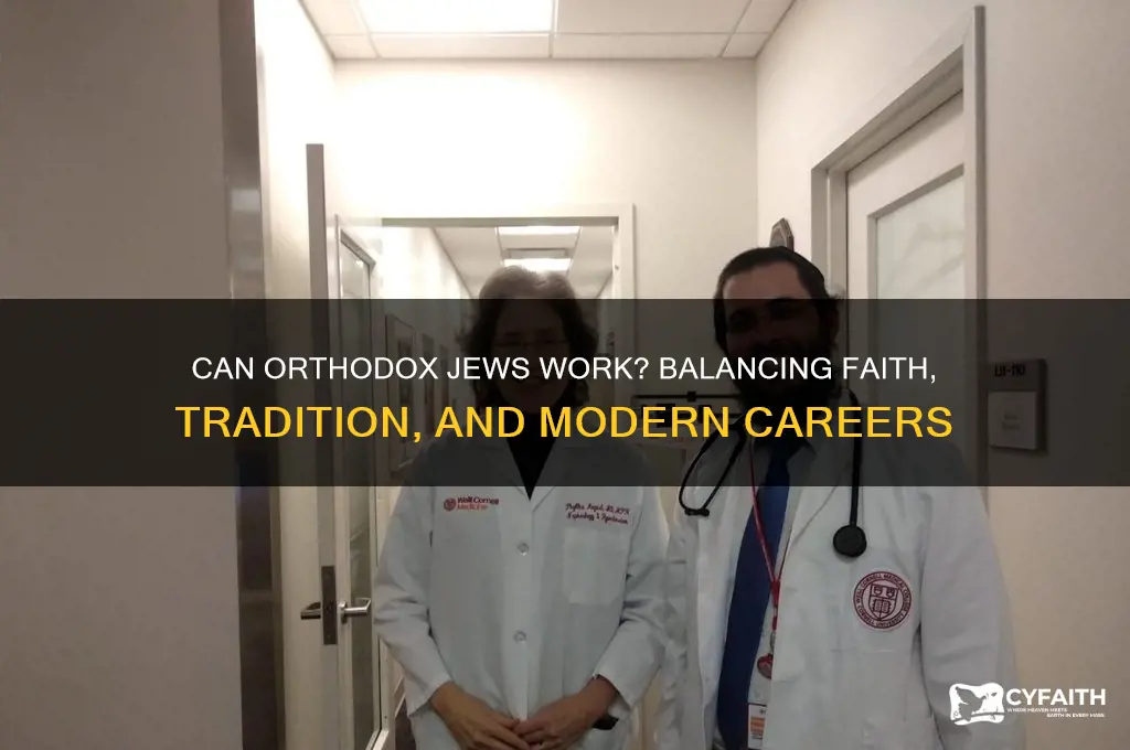 can orthodox jews work