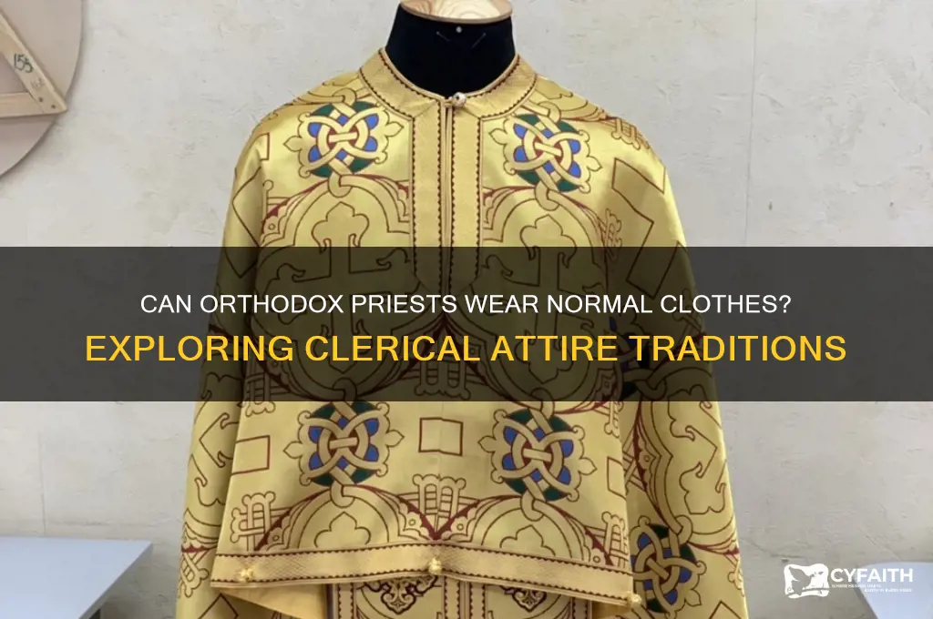 can orthodox priests wear normal clothes