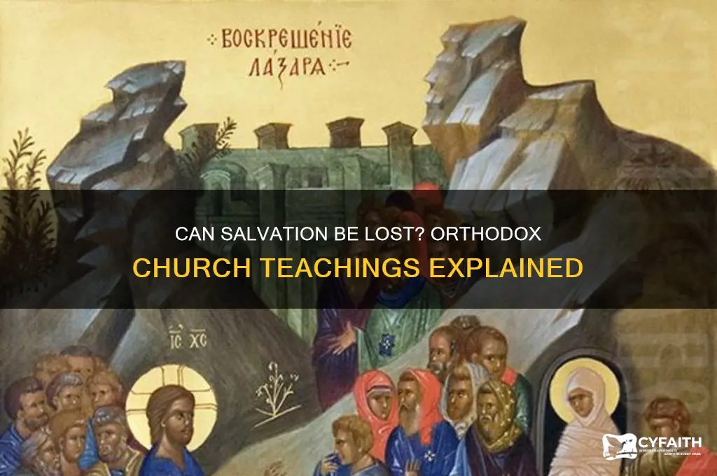 can people lose salvitaion accroding to the orthodox church