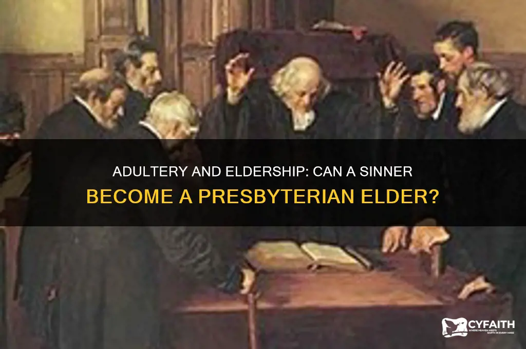can someone who committrd adultery become elder presbyterian