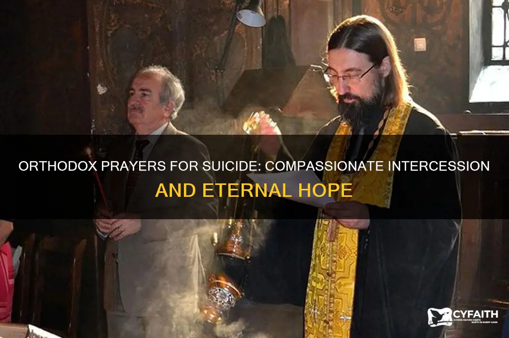 can the orthodox pray for people who have committed suicide