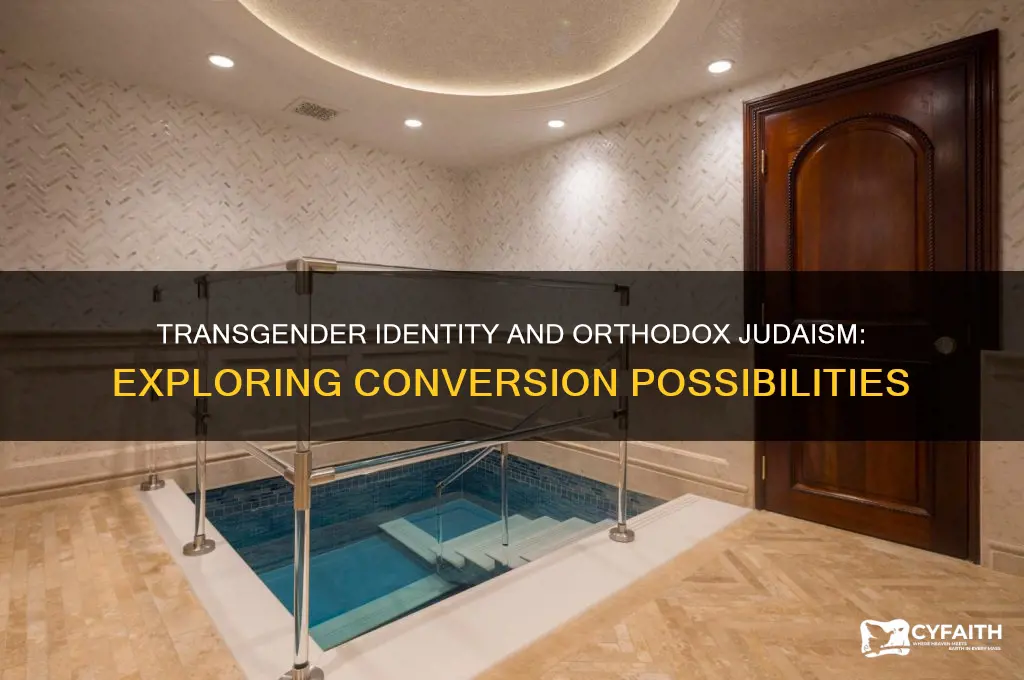 can transgenders convert to orthodox judaism