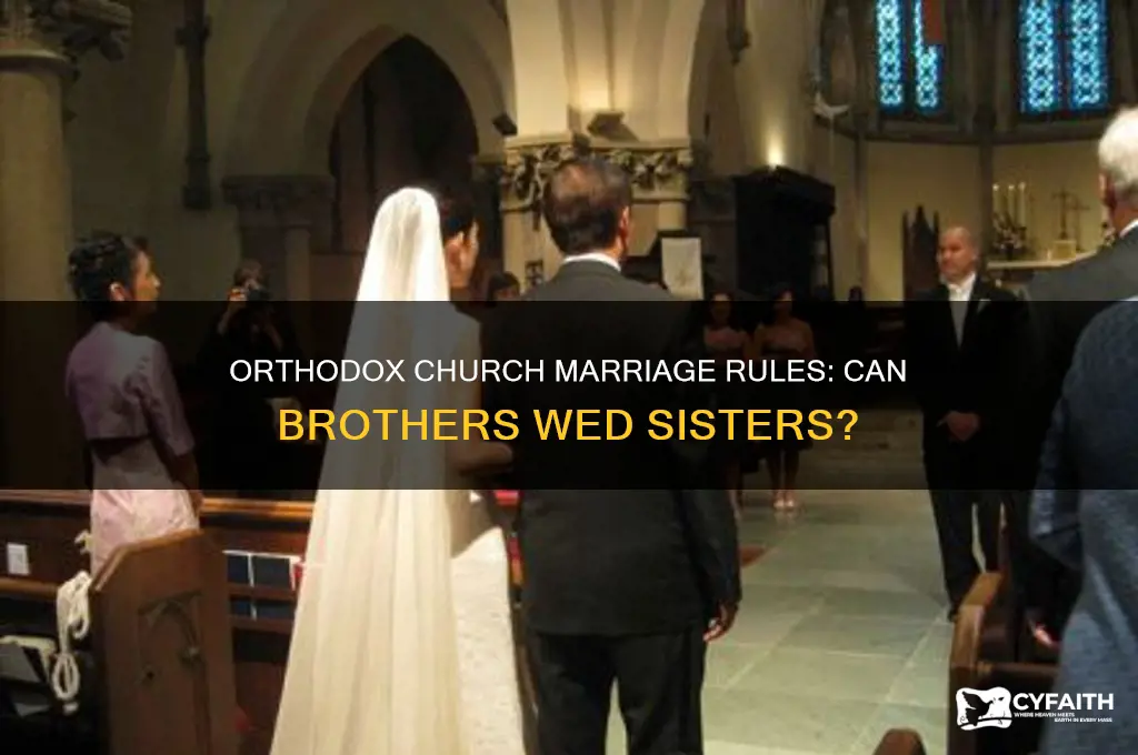 can two brothers marry two sisters in the orthodox church