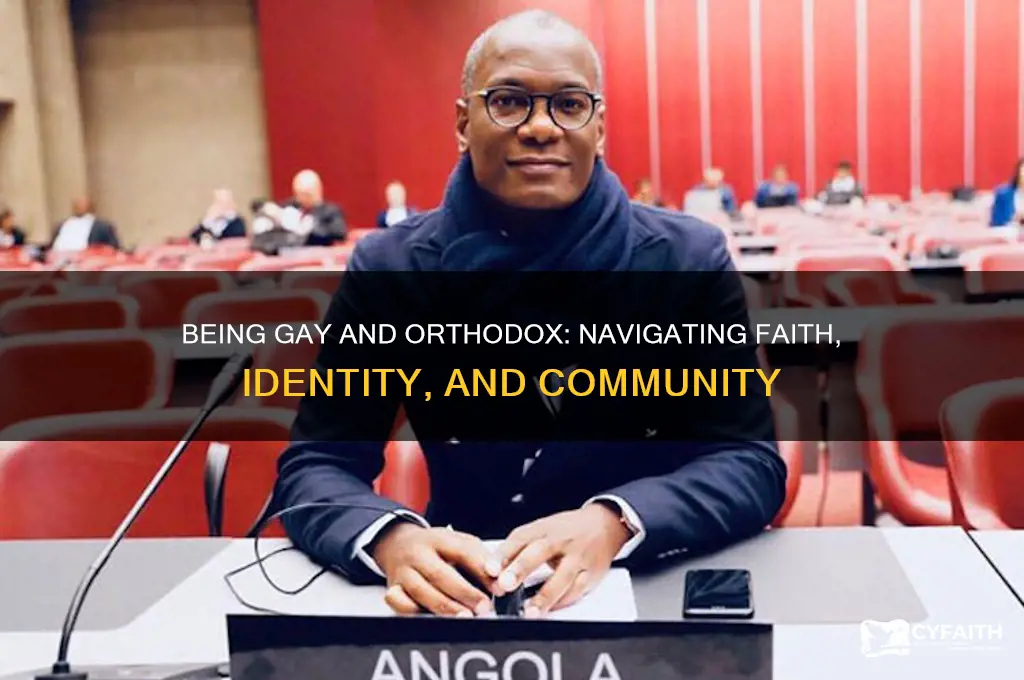 can u be gay and orthodox
