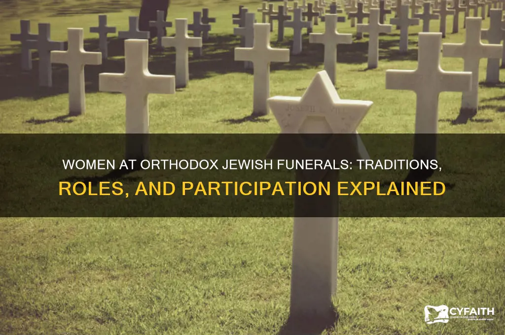 can women attend orthodox jewish funeral