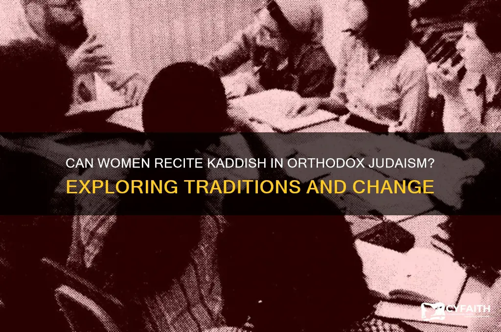 can women recite kaddish orthodox