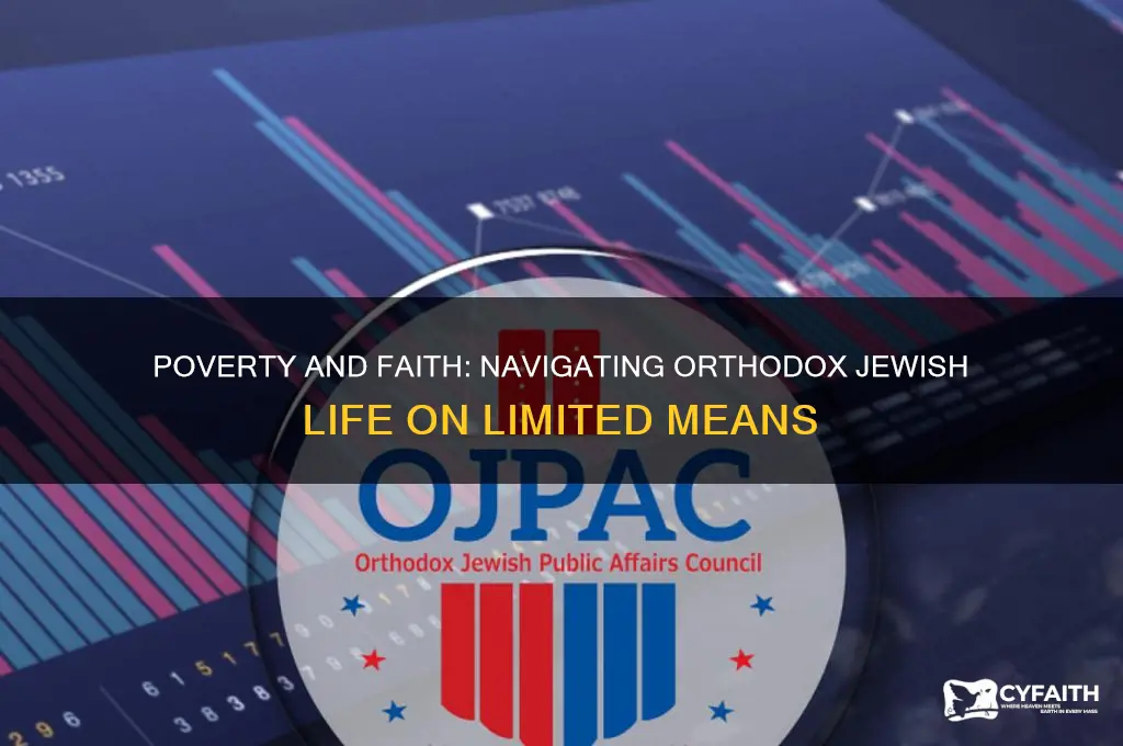 can you be poor and be an orthodox jew