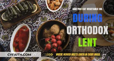 Orthodox Lent Diet: Is Vegetable Oil Allowed During Fasting?