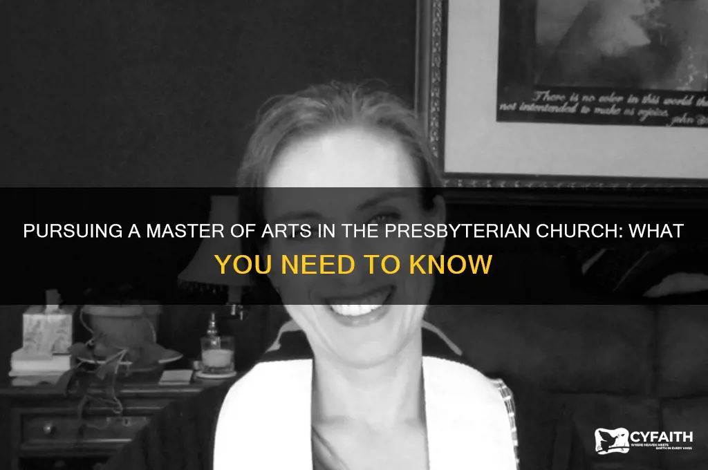 can you get ma in presbyterian church
